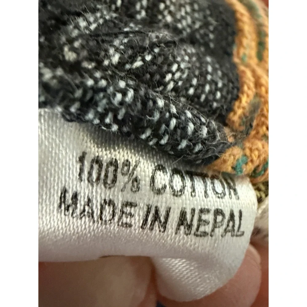 The Little Bazaar Nepal 100% Cotton Patchwork Cargo Pants Boho Size S/m - Picture 16 of 16